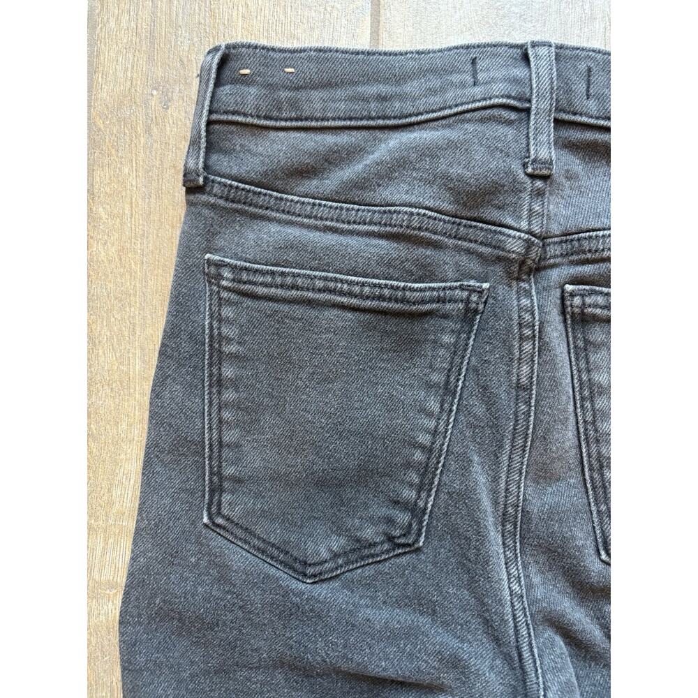Madewell 10" High-Rise Skinny Jeans Women 27 Black Faded Stretch Denim - Picture 6 of 11